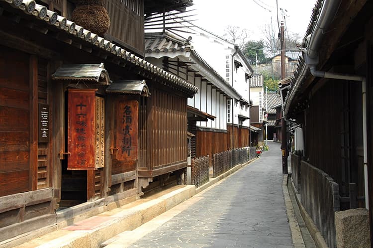 江戸から昭和のかけて建設された264件の伝統的建造物が軒を連ねる歴史的な町並み